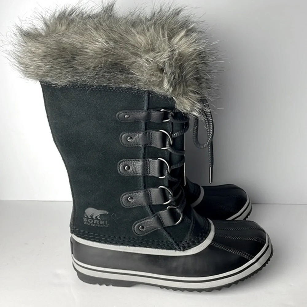 NEW Sorel Joan of Arctic Black Tall Winter Boots